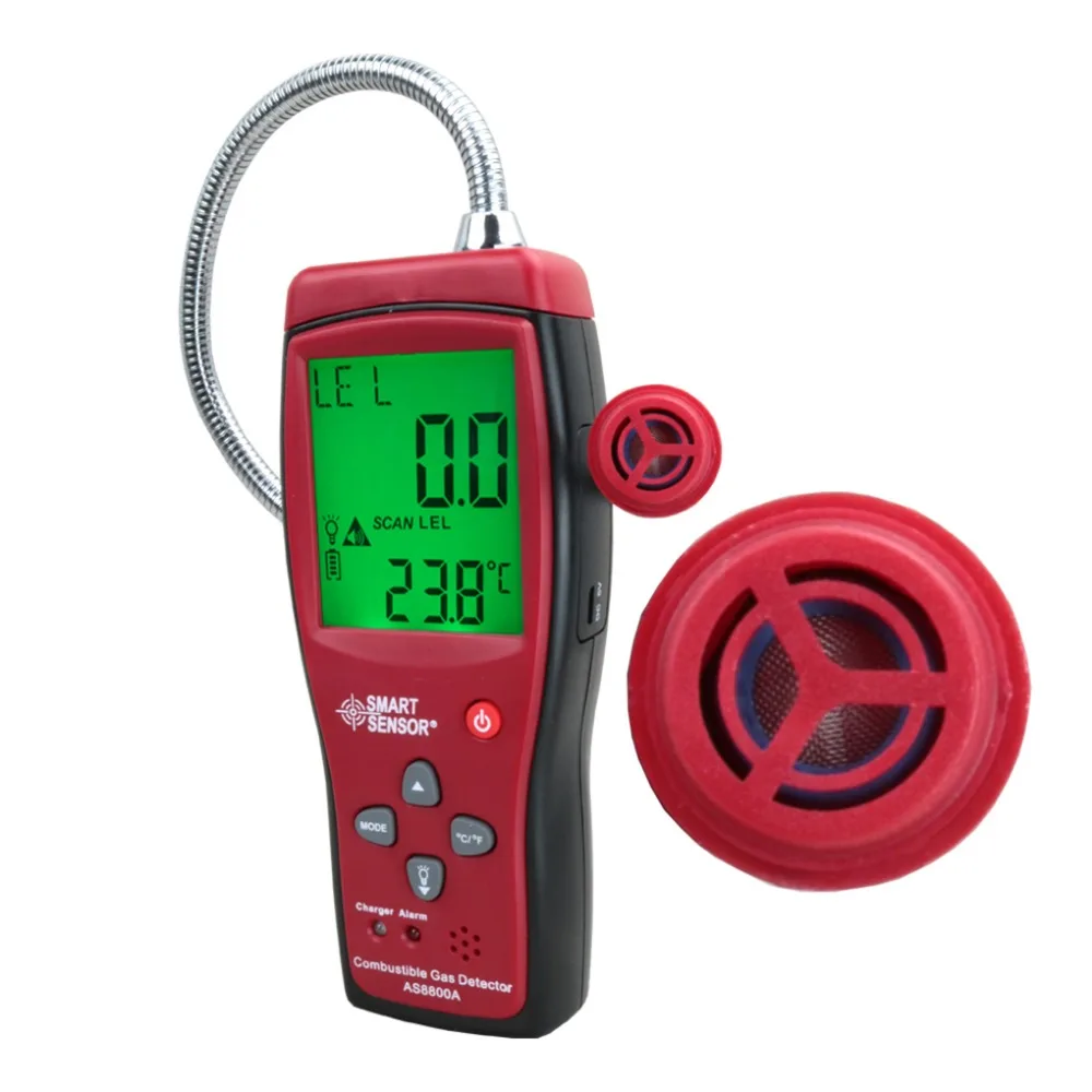 

EU Meter Combustible Air Leak Detector Methane Tester Air Quality Meter Analyzer Flammable Gas