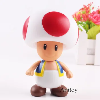 

Super Mario Bro Figure Toad Action Figure PVC Collectible Toy for Kids Gift 10cm