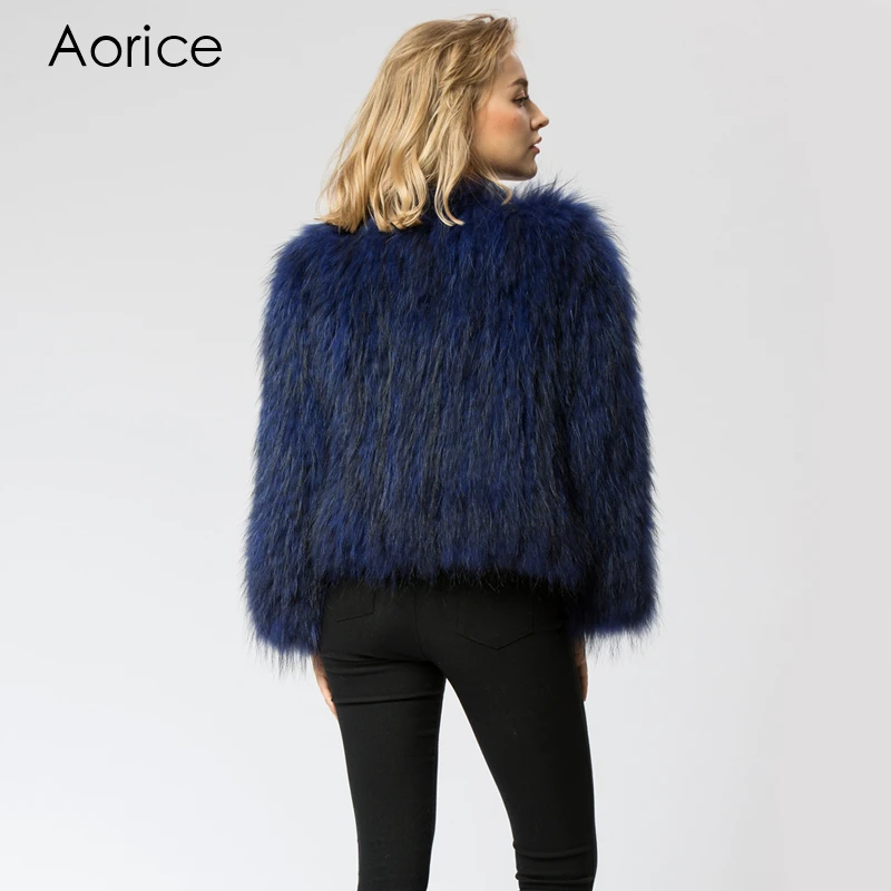 Mode Tricoté Tricot Fourrure 100 D'hiver Chaud De Court Laveur Conception Ourwear Véritable Raton Réel Femmes Manteau Cr044 Veste PRx5wqq