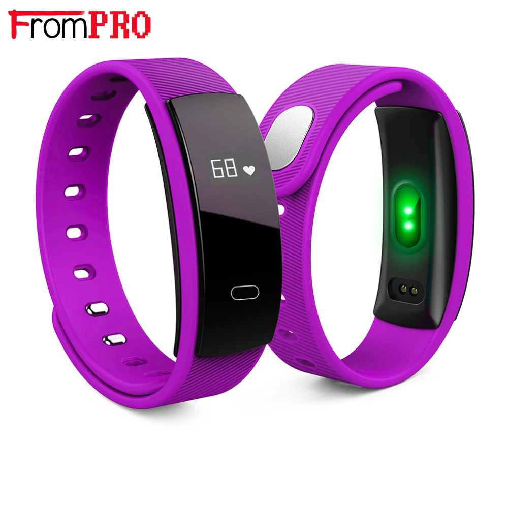 FROMPRO QS80 Smart Sports Bracelet Wristband Heart Rate Blood Oxygen Fitness Track Monitoring Smart Watch Waterproof