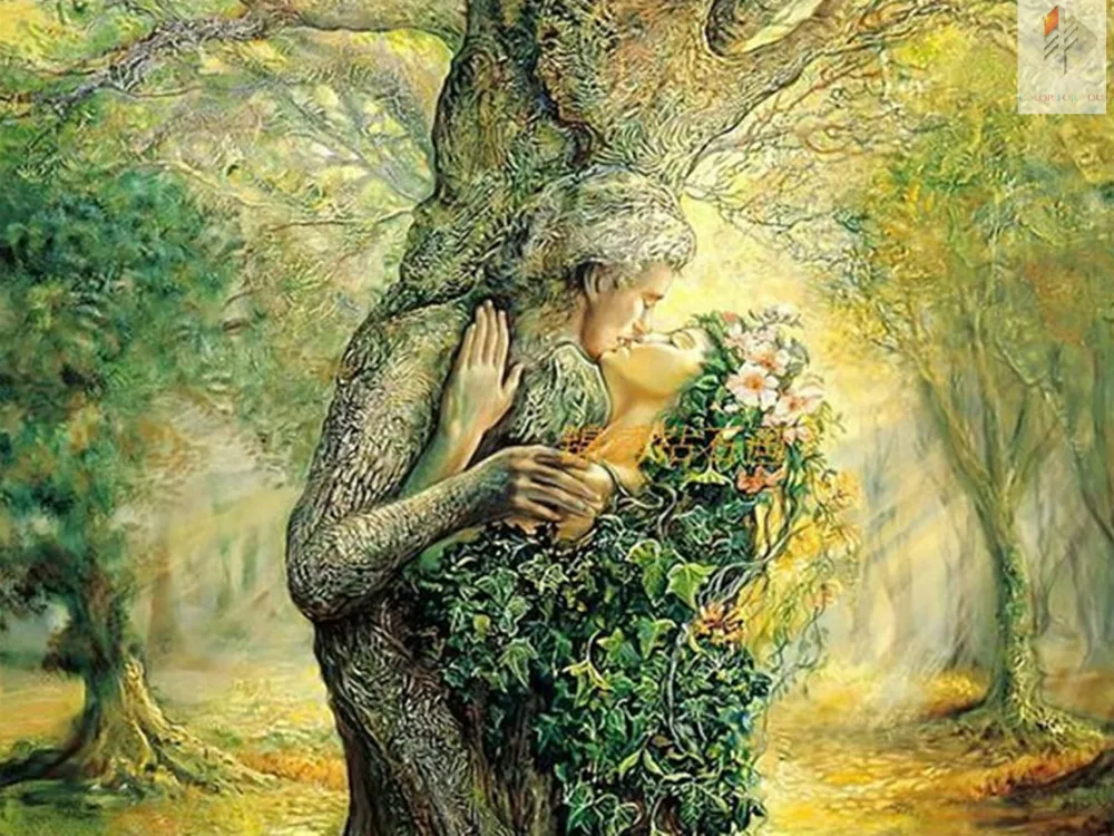 

people tree love cross-stitch Needlework DIY Diamond Painting Embroidery Rhinestone Drill Cross Stitch Kits For Embroidery
