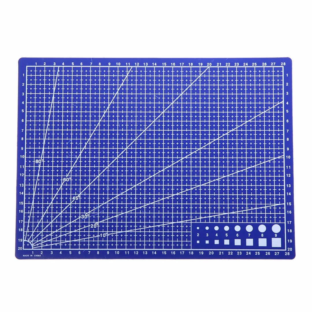 A4 Grid Lines Self Healing Cutting Mat Durable Blue DIY Patchwork Craft Card Fabric Leather Paper Board for Model Making Mayitr