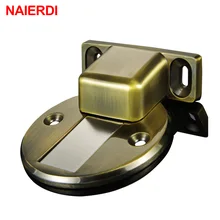 2016 Newset NED DFL Deluxe Zinc Alloy Casting Floor-mounted Magnetic Door Stopper Door Stops Floor Suction For Home Etc