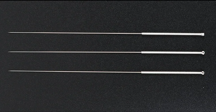 200 шт. Huanqiu acupunture терапии Серебряная игла для покрытия Non-одноразовая Стерильная акупунктура иглы 0,25/0,30/0,35 мм