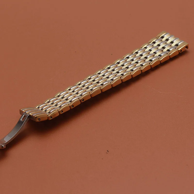 14mm 16mm 18 20 22mm Silver Two Tone Gold 316L Solid Stainless Steel Bracelet Watch Band Strap Belt fit quartz watches promotion 14mm 16mm 18 20 22mm Silver Two Tone Gold 316L Solid Stainless Steel Bracelet Watch Band Strap Belt fit quartz watches promotion