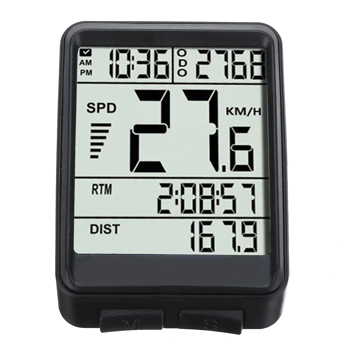 Bicycle Computer Waterproof Cycling LCD Bicycle Computer Wireless Cycling Speedometer Odometer Multifunctional Bike Accessories