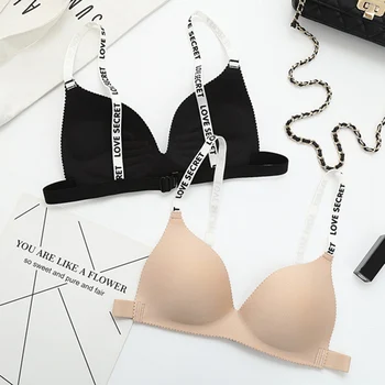 

Fashion Letter Straps Seamless Bra Lingerie Push Up Bra Sexy Women Bra Underwear