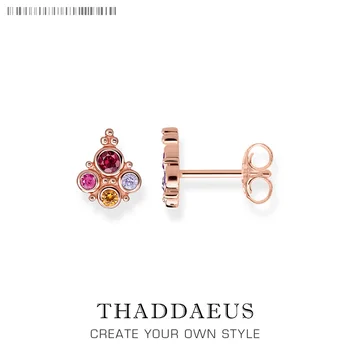 

Royal Flower Stud Earrings,Europe Bohemia Glam Fashion Good Jewerly For Women,2018 Gift In 925 Sterling Silver,Super Deals