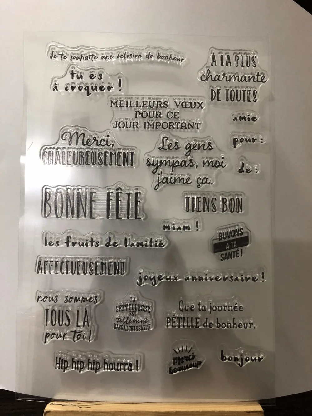 

FrenchTransparent Clear Silicone Stamp Seal DIY Scrapbooking photo Album Decorative Clear Stamp A0719