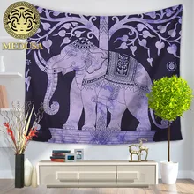 Медуза Бохо Винтаж слон настенный гобелен Циновка для йоги Настенный Ковер как домашний декор