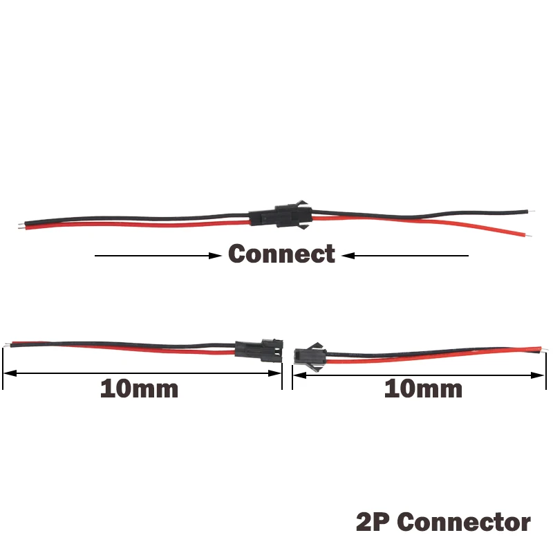 10 пар JST SM 2Pin 3Pin 4Pin DC быстрый разъем провода питание проводка Мужской и Женский штекер Адаптер для светодиодный полосы