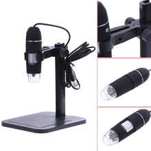Portable 1000X 8 LED Electronic Microscope USB Endoscope 2MP Black Practic Magnifier Camera Desk Loupe