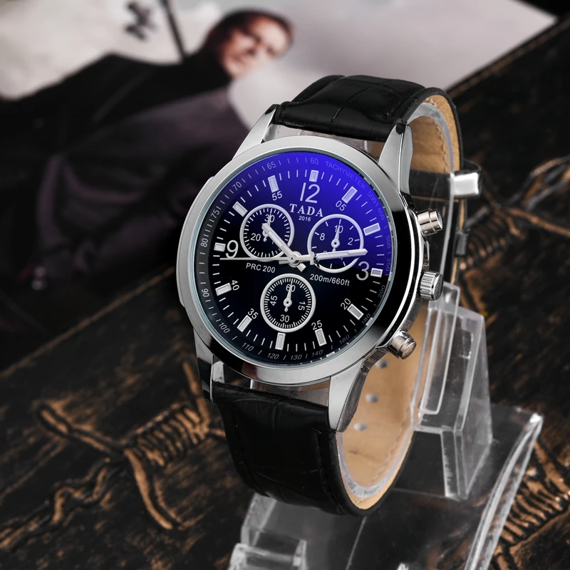 Top Luxury Brand TADA T2106 Blue Glass Face Men's Wristwatch Life