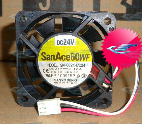 

New and original  24V inverter fan SanAce60WF 6cm 9WF0624H7D04 For fanuc A90L-0001 0.12A