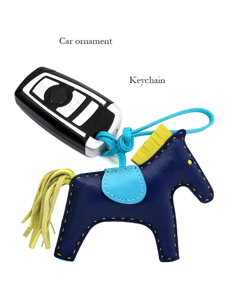 Премиум кожа ягненка лошадь орнамент женская сумка Шарм ручной работы сумка Конный кошелек держатель с подвеской украшение автомобиля кулон