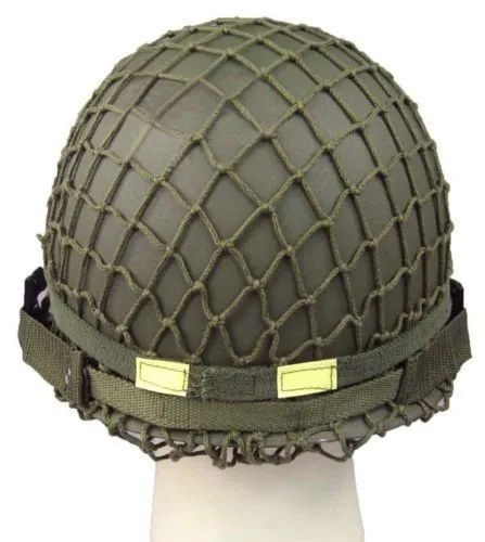 NEW-WW2-U-S-M1-Military-Steel-Helmet-With-Netting-Cover-WWII-Equipment-Replica (1)