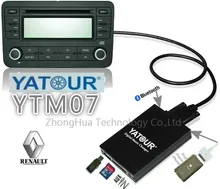 Yatour YTM07 Digital music changer USB SD AUX Bluetooth ipod iphone for Renault Tuner List/Tuner Update List 8-pin MP3 Player
