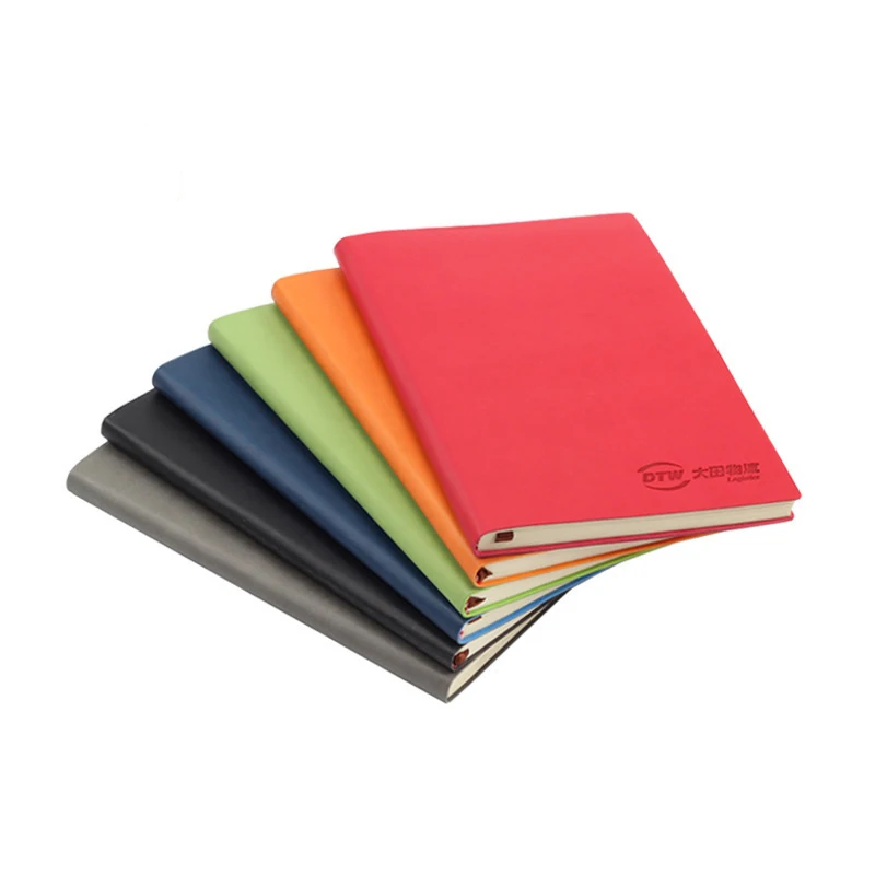 

A5 Soft Surface Copy Student Notebook Flat Pu Leather Notebook Business Office Creative Notebook