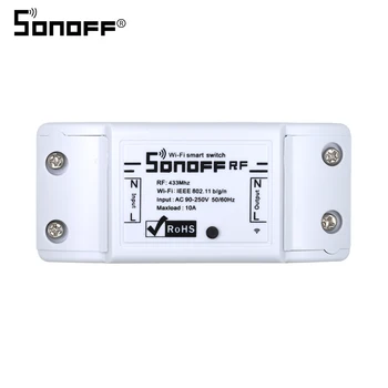 

ITEAD SONOFF 433mhz Wireless RF Remote Wifi Control Smart Switch Light Interlligent Work with Google Home Alexa 10A 2200W 220V