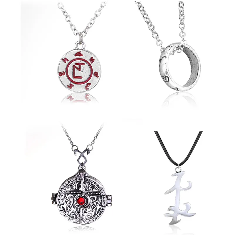 The Mortal Instruments City Of ожерелье из костей Vintage Angelic Power Runes Shadowhunters кулон для мужчин и
