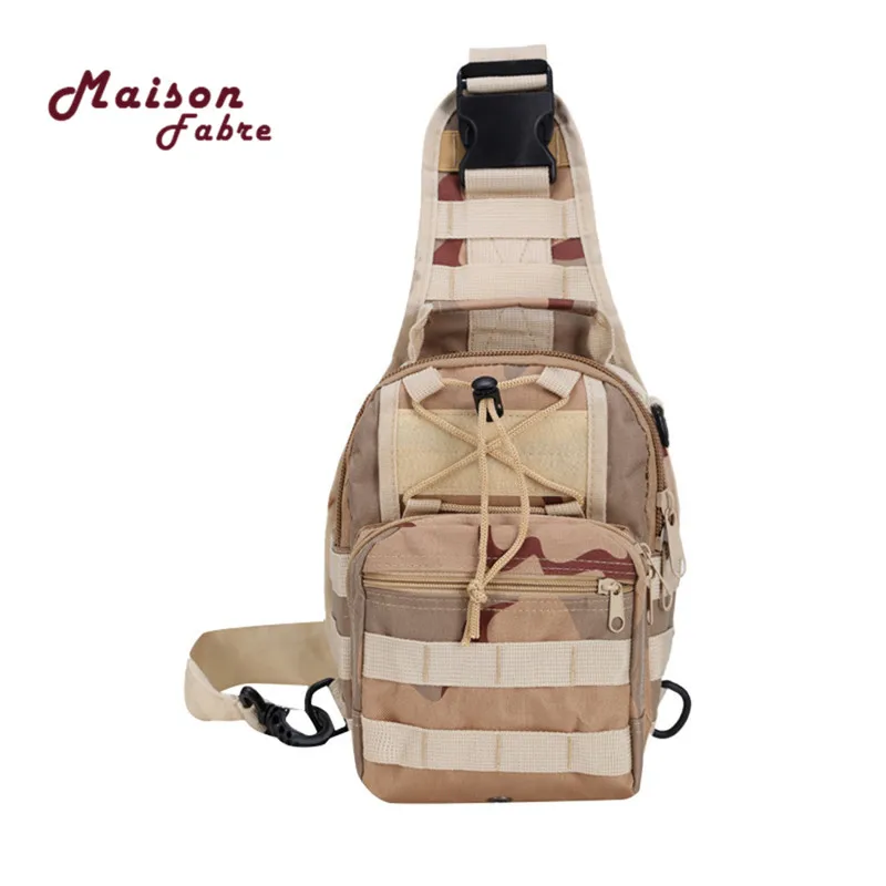 Brand New Men Vintage Canvas Leather Satchel Shoulder Sling Chest Pack Bag Waterproof Nylon Camouflage bolsos