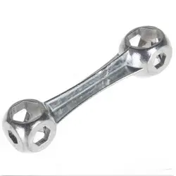 Оцинкованный стальной шестигранный ключ прочный велосипедный инструмент для ремонта велосипеда в форме кости шестигранный гаечный ключ 10