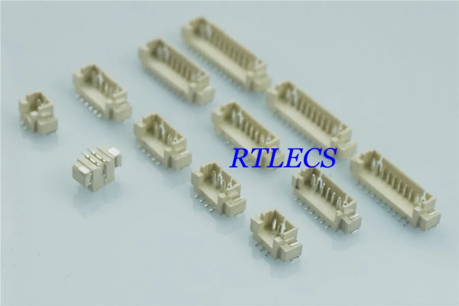 

100pcs 0.049" 1.25 mm Wire to Board Connector Header 2 3 4 5 6 7 8 9 10 12 Position Vertical SMT Contact Male Pin Discrete Wire