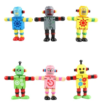 

Novelty Wooden Robot Toy Learning Transformation Colorful Wooden Present Moved Deformation Robot Car Toys Random Colors 2019