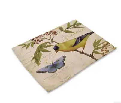 0072-4 CAMMITEVER 1" x 16" Европейская Цветочная птичья салфетка для ресторана, ресторанного питания, отеля, салфетка для свадьбы и ресторанного стола, Декор - Цвет: 0072-4