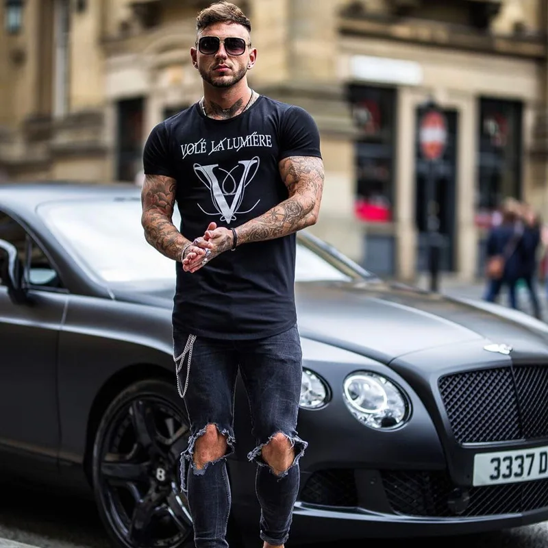 Brand T-Shirts 2019 Summer Sporting T-shirt Men Short sleeve Fitness T shirt Men's printing gyms Bodybuilding T-shirt Tee Brand T-Shirts 2019 Summer Sporting T-shirt Men Short sleeve Fitness T shirt Men's printing gyms Bodybuilding T-shirt Tee
