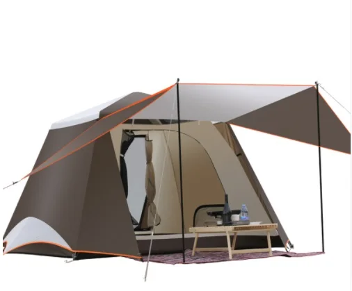 Quick Open 2 Door 3-4 Person Fully-automatic Tent Camping Family Tent Park Beach Fishing Car Self Driving Outdoor Camping Tent