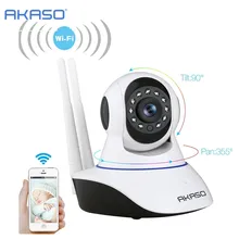 AKASO Беспроводная HD ip-камера 720 p Wi-Fi cctv домашняя для камеры наблюдения wifi детский монитор двухстороннее аудио