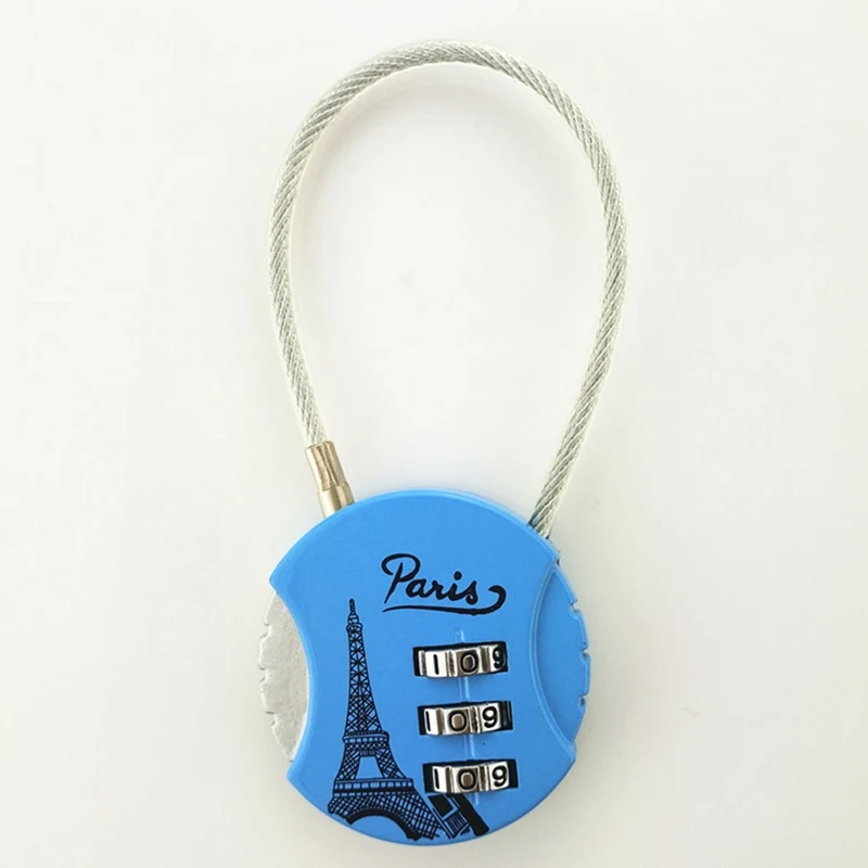 Padlock Combination Locks 3 Digit Password Resettable Security Lock Code for Suitcase Luggage Bag Suit Hardware