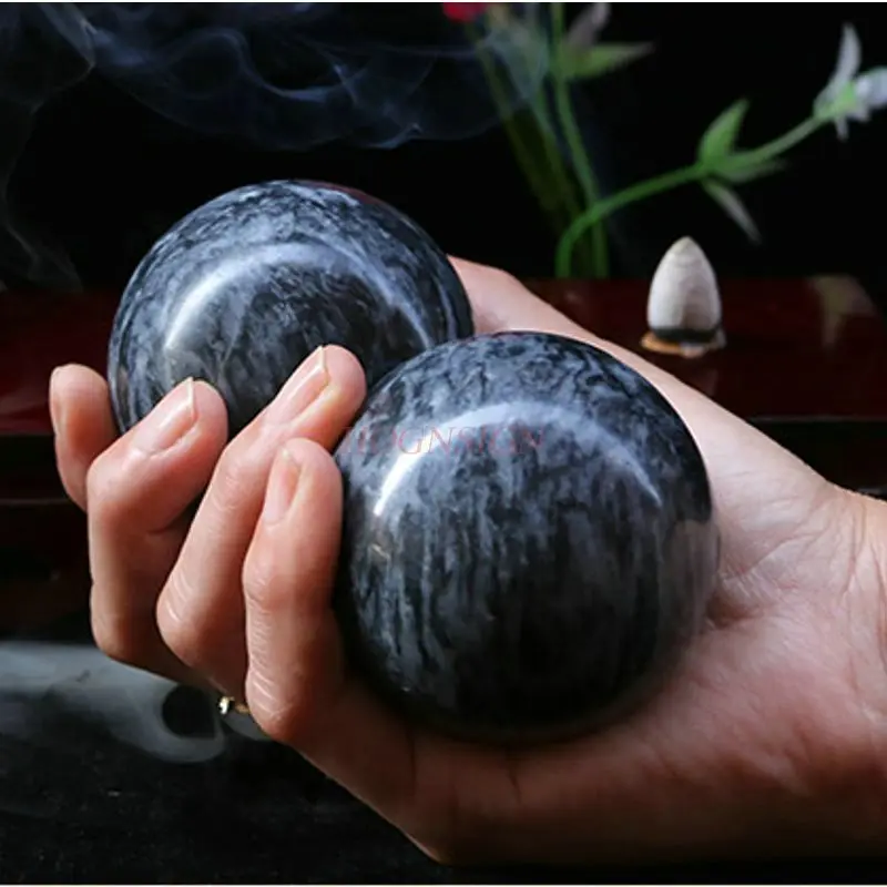Large natural jade handball fitness health care ball in the elderly rehabilitation Baoding massage sports training ball
