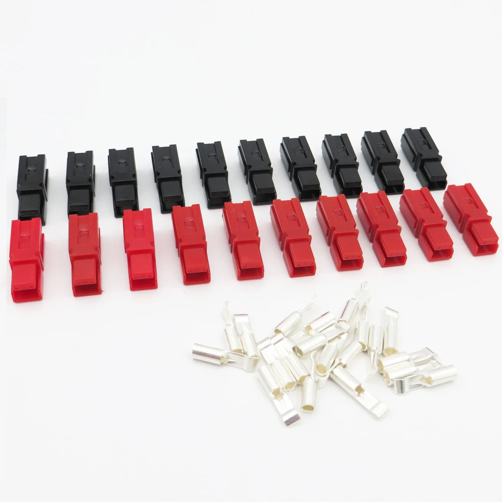 

10Pairs X 30 45 A 600V PP Power Connector Plug Red Black PP45 PP30 Power & 20pcs Contacts For Solar Caravan Boat