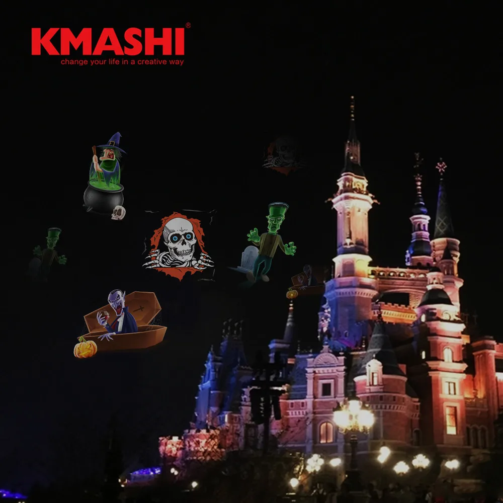 Kmashi 16 шлепанцы Сменные светодиодный проектор свет Рождественские огни Открытый