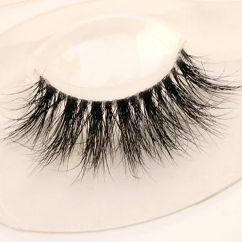 

Mink 3D False Eyelashes Handmade Transparent Stem Natural Long Cross Eyelashes Winged Party Dating Makeup Thick Fake Eyelashes