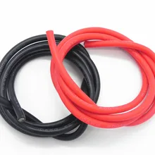 10 компл./лот 8AWG 1 м силиконовый провод кабель высокая температура 0,5 м черный+ 0,5 м красный проводник для строительства кабель из луженой меди DZ0174