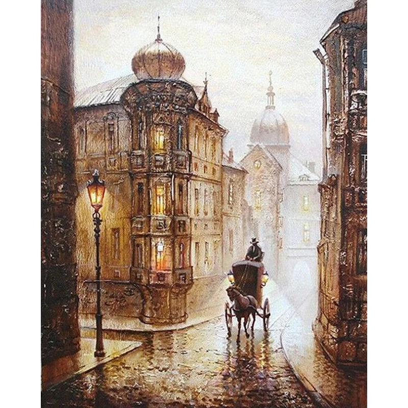 

London 1876 Hand Made Paint High Quality Canvas Beautiful Painting By Numbers Surprise Gift Great Accomplishment