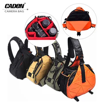 

Waterproof Travel Small DSLR Shoulder Camera Bag With Rain Cover Shoulder Bag Triangle Bag