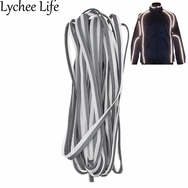 

Lychee Life Bright Silver Reflective Fabric Solid Color 10m Fabric DIY Handmade Home Sewing Clothes Textile Supplies Accessories