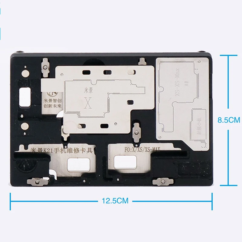 MJ K21 PCB Holder Fixture For iPhone X/XS/XS MAX Micro Soldering Repair Station Fixing Tools MJ K21 PCB Holder Fixture For iPhone X/XS/XS MAX Micro Soldering Repair Station Fixing Tools