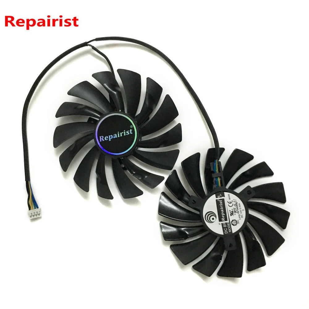 2pcs lot GPU RX580 RX480 ARMOR VGA cooler Video Card cooling fan For Radeon RX 480
