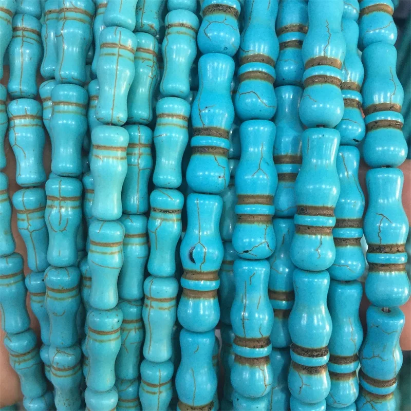 8*20/10*30 мм Tasbih Бирюзовая башня Будды Бусины из натурального камня для