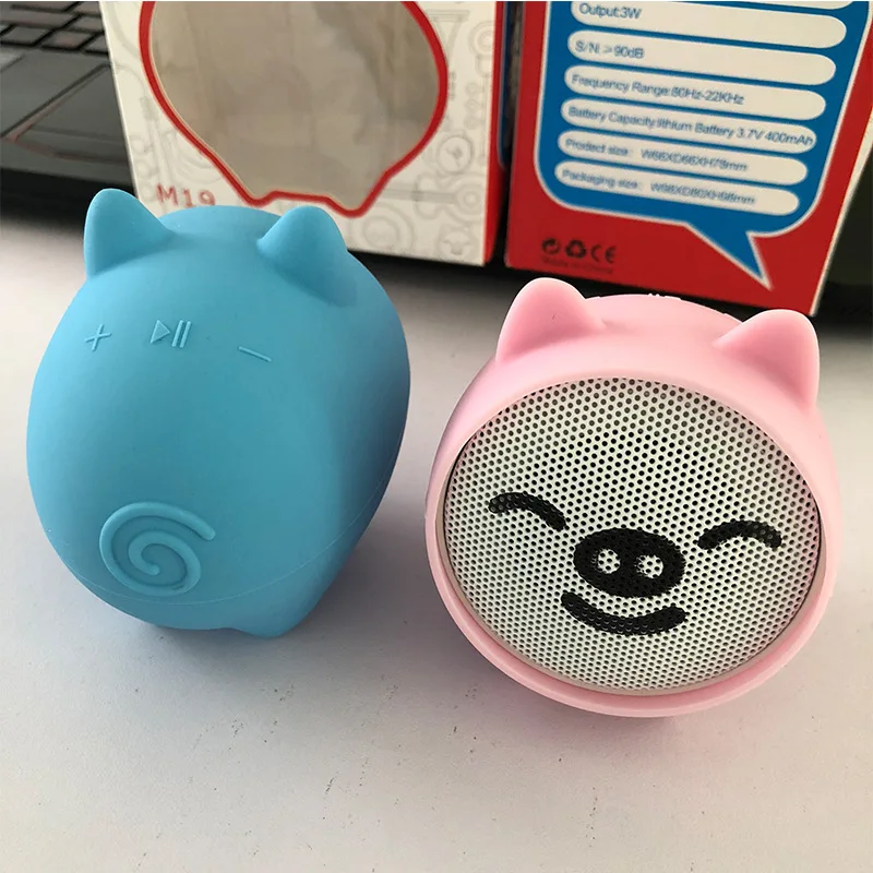 M19 частная модель свинья bluetooth динамик оптовая продажа с фабрики мультфильм кукла