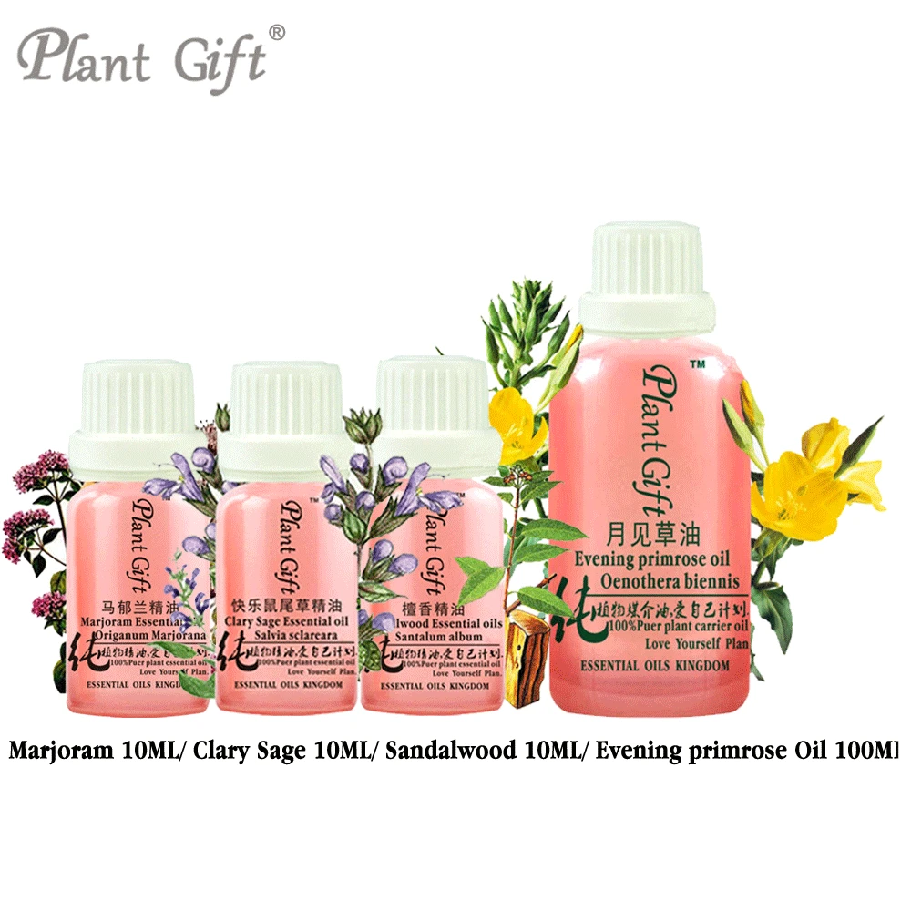 

Calm Mood 100% Pure Plant Essential Oil Treat Rheumatism Marjoram / Clary Sage / Sandalwood / Evening primrose Oil Antibacterial