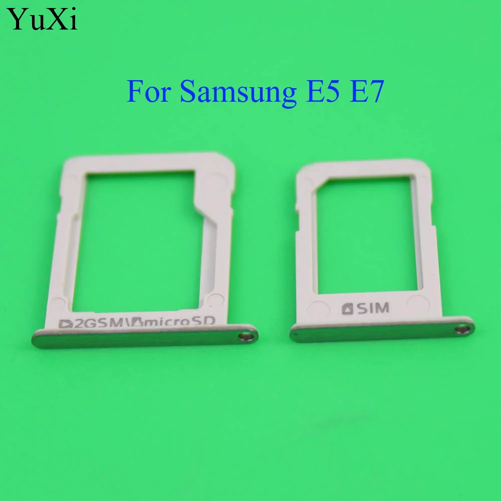 

YuXi SIM Card Holder Tray + SD Memory Card Tray Slot For Galaxy E5/E7