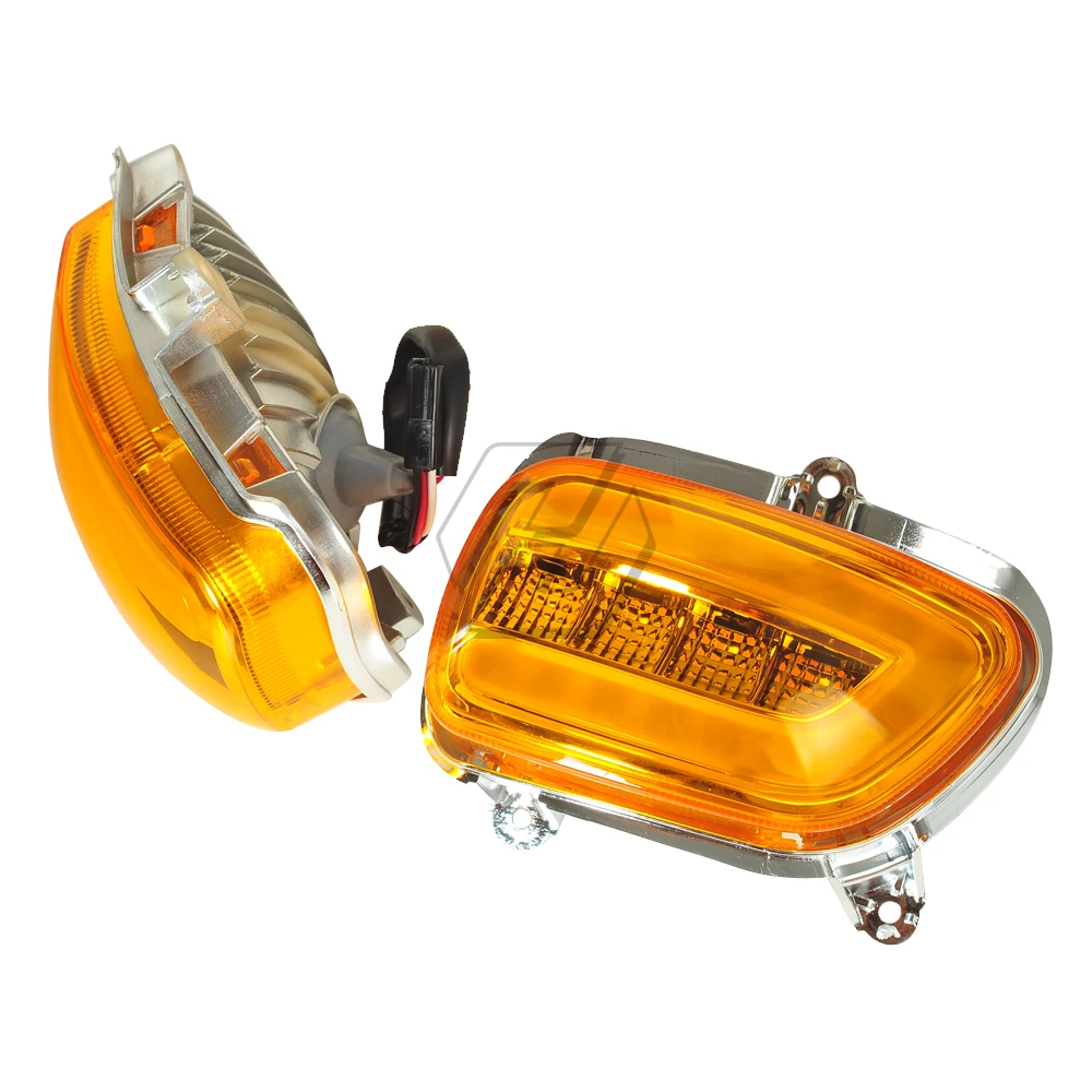  LED Motorcycle Front Side Turn Signal Lights Blinker Case for Honda Goldwing GL1800 GL 1800 2001-20 - 4000020601455