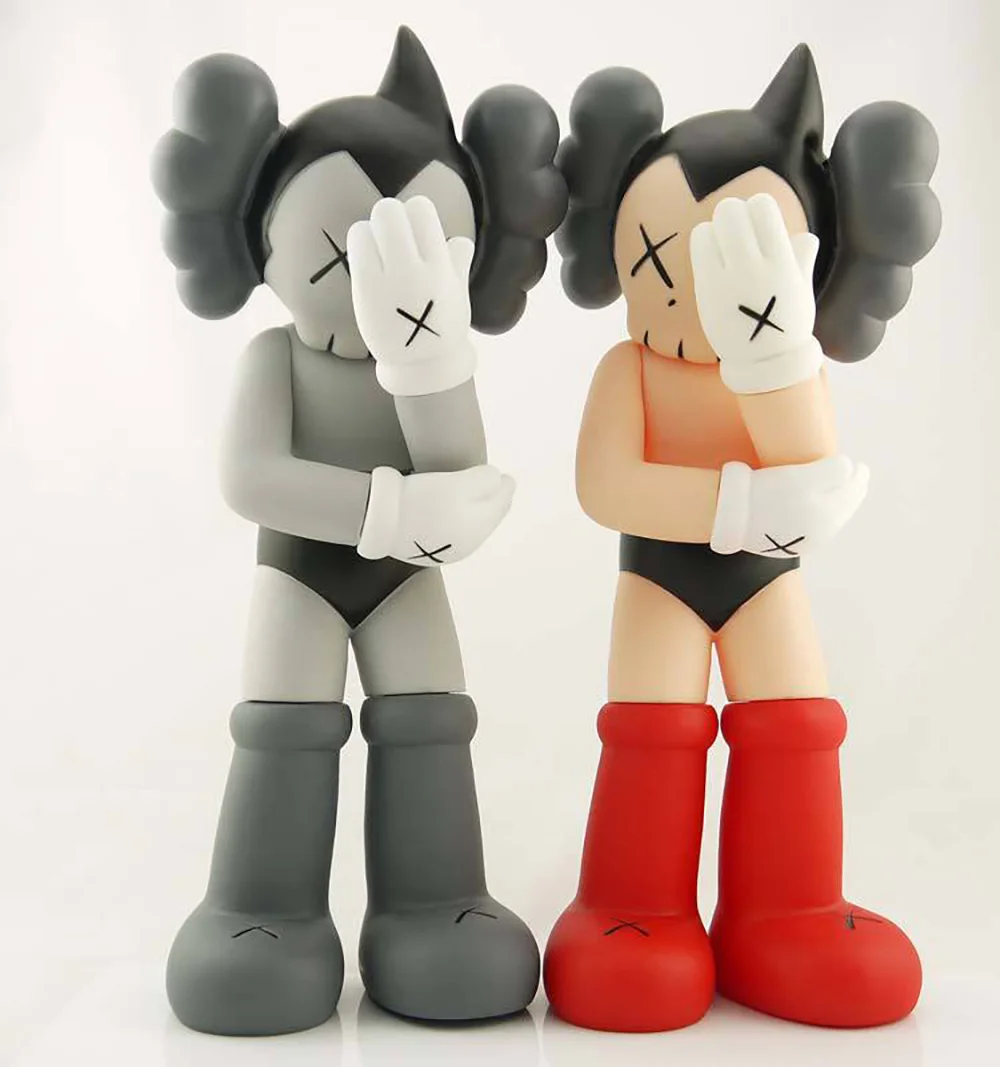 30cm tall Anime 3 Color Original Fake KAWS Astro Boy Plastic Action Figures Dolls Models