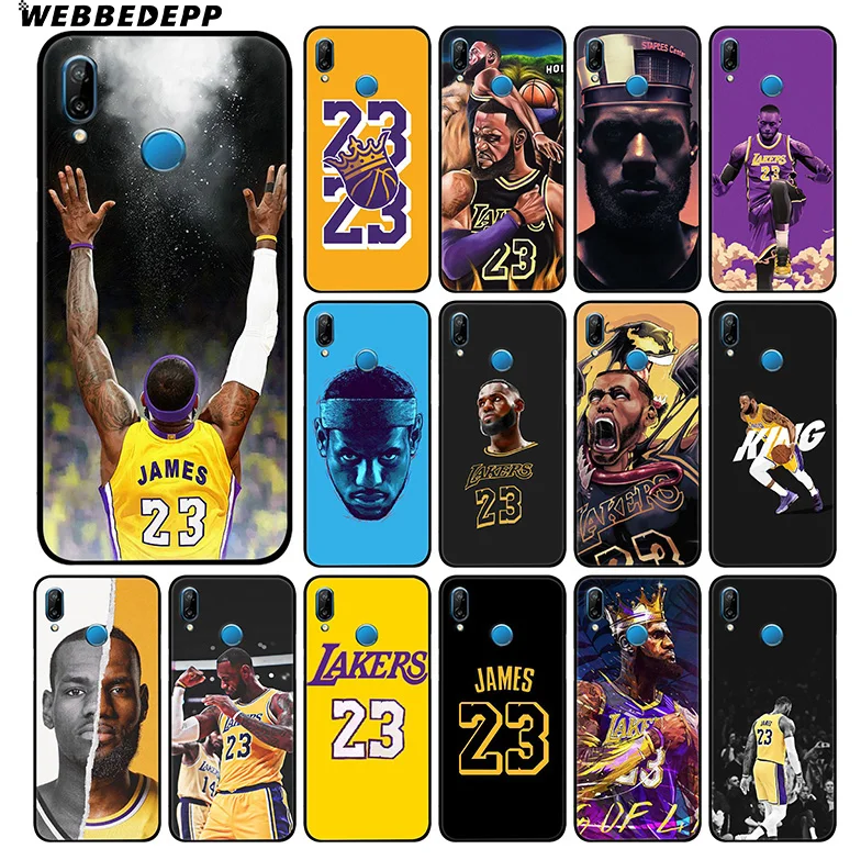 

WEBBEDEPP Lebron James 23 Lj Lakers Soft Case For Huawei P20 Pro P10 P9 P8 Lite 2015 2017 P Smart 2019 & Nova 3 3i Y7 Y9 2018